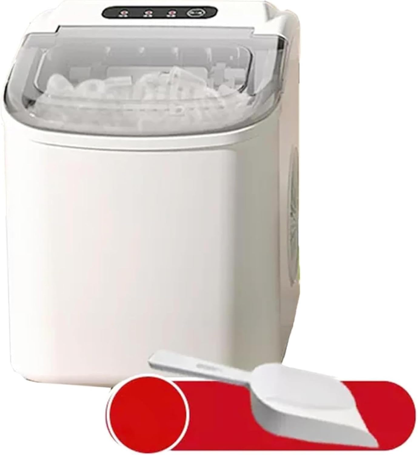 Ice maker countertop Kitchen Ice Makers 15KG Milk Tea Shop Ice-Cube Machine Electric Ice Generator Home Countertop Portable Ice Cube Maker Machine Household/Kitchen/Office/Party/camping RV Ice Make